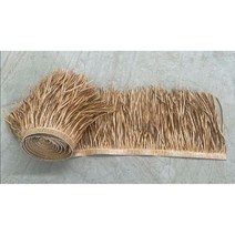 짚풀공예 볏짚 초가 지붕 만들기 디자인 인테리어 해변 펜션 술집 꾸미기, 라이트 브라운