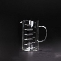 카페클럽 글라스 계량 서버 500ml, 혼합색상, 2개