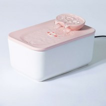 애견 자동 여과 정수기 강아지 물그릇 먹이기 고양이 물먹이기 용품, 큰 연꽃 연못 체리 가루 [1800ml 용량], 장군