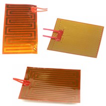 동파방지열선 세관 12V/24V DC 유연한 전기 폴리이 미드 필름 히터 발열체 전선 오일 탱크 3D 인쇄, 12 100x150mm 30W 24VDC
