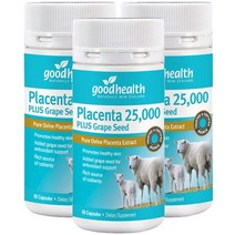 굿헬스(Good Health) 굿헬스 양태반 25000 + 포도씨추출물 60캡슐 X 3개, 180캡슐, 1세트