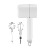 휴대용 핸드 헬드 무선 에그 비터 USB 충전식 다기능 계란 털 전기 주방 마늘 민서 블렌더, 하얀색, 마늘 없음