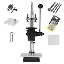 winb 가죽 구멍 펀처 핸드 펀칭기 diy 가죽 공예 펀칭 구멍을 위한 수동 프레스 펀처 펀치 도구(스케일 1.5-13mm 클램핑 척 무료 액세서리가 있는 알루미늄 플레이트, 스타일