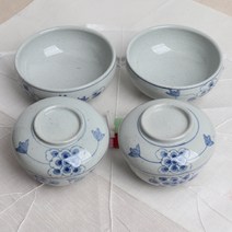 고백자 목단 반상기 세트(2인구성)