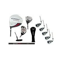 AGX골프 남성용 시니어 왼손 매그넘 XLT 컴플리트 골프 클럽 세트 460cc 드라이버 페어웨이 우드 하이브리드 아이언 6-9 3개 PW 퍼터 미국산! 생도 일반 또는 키가 큰, Cadet Length