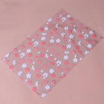예쁜 꽃무늬 포장 OPP 접착식 비접착 비닐 봉투, 200장 비접착18x28