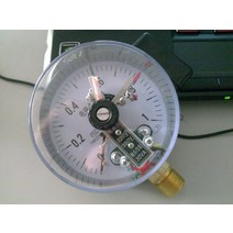 아날로그 차압계 YXC100 4 "100mm 전기 접촉 압력 게이지 압력계 하단 스레드, 17 -0.1Mpa-0.3Mpa