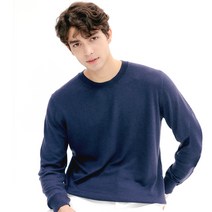남성 라운드 긴팔 소프트 긴팔 니트