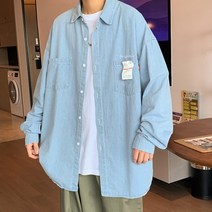 [옷잘남] 캐주얼 청남방 데님셔츠 연청 진청 오버핏 IS-JK28