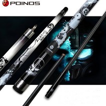 카본큐대 2020 poinos 블랙 메이플 샤프트 당구 풀 큐 스틱 13mm 11 5mm 팁 사이즈 가죽 핸들 블루 그레이 색상, 푸른