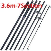 Sougayilang 3m 3.6m 품질의 탄소 섬유 잉어 낚싯대 휴대용 3.5LB 67 섹션 스피닝 피더로드 하드 폴 Pesca, 부르고뉴, 협력사
