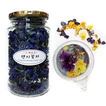 산해랑 꽃차모음전(대용량포함), 덕음 팬지꽃차20g(대용량 실속형)