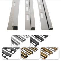 스텐 타일 사각 코너비트 벽 모서리 몰딩 마감재 타일 코너비드 쫄대 재료분리대 E TYPE, 15x15mm, 폴리싱, 사각 코너비트 블랙