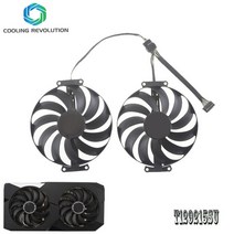 냉각 팬 ASUS 듀얼 라데온 RX 6650 XT 6600 그래픽 95mm T129215SU RX6650XT RX6600 RX6600XT RX6650, [01] Set