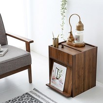 침실가구 협탁 수납장 침대협탁 미니캐비넷, 월넛