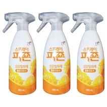 스프레이 피죤 섬유탈취제 강력탈취 오리지널 옐로미모사 490ml, 3개