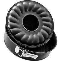 Bund Zenker １0-inch Non-Stick Carbon Steel Springform Pan with 2 Bases Standard and Bund, 1