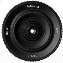 카메라렌즈 호환 세븐 장인 18mm F6.3 마이크로 싱글 팬 포커스 쿠키 렌즈 캐논 M6 소니 E 후지 필름 M43 니콘 ZFC, 니콘 Z 포트, 18mm f6.3 II