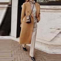 가을 겨울 여성 롱코트 후리스 루즈핏 하프 집업 자켓 오버핏 루즈 새로운 옷깃 버튼