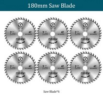 Yofidra 5 인치 125mm 톱날 원형 7 톱용 180mm, 중국, 6PCS-7 인치
