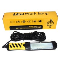 자동차 휴대용 비즈 손전등 마그네틱 80 LED 비상 안전 작업 조명 검사 수리 핸드 헬드 램프 220V EU 플매트 카펫 러그, [02] green