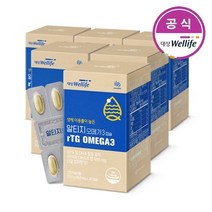 대상웰라이프 마이뉴트리션 알티지오메가3 860mgx30캡슐x6상자