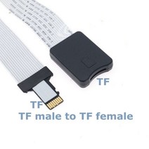 노트북 외장 그래픽카드 usb 10cm 60cm TF 남성 여성 마이크로 SD 카드 판독기 확장 어댑터 케이블 Extender 자동차 GPS 전화 TV 카메라, 10cm+TF M TF F