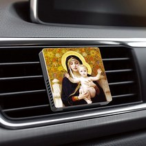 차량방향제 자연향기 성화 액자 감성디퓨저차량용 차 차방향제 방향제 인테리어 디퓨저 미니디퓨저 미니방향제 명화 성화 그림방향제 예술 에스오지 천연향 예수, 빙향-Saint Face