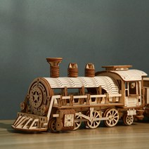 3D 입체퍼즐 기차 나무퍼즐 집중력 향상 DIY 퍼즐, 단품, 단품