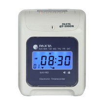 [오에이123] 출퇴근기록기 QT-3500N (QT3500N) 출퇴근카드100매+24인용 카드꽂이+카트리지 포함 출퇴근기 출근기 타임기 근태관리 팍스타