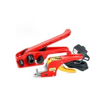 철밴드결속 무클립밴딩기 PP밴딩기 철밴드 결속기, 상세 페이지 참고, 텐셔너 + 핫멜트 플라이어(세트)