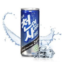 천연사이다190ml 60캔 총2박스 탄산음료, 천연사이다 제로 250ml x 30캔