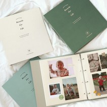 오첵 바인더 포토앨범 포켓식 접착식 대용량 사진첩, 포켓식-아이보리