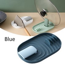 주방 다채로운 냄비 뚜껑 랙 다기능 홈 주걱 스토리지 선반 장소 매트 주최자 칼 붙이 요리 가제트, 한개옵션1, [02] blue
