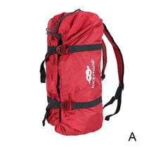 클라이밍 홀드 벽타기 장비 용품 등산 밧줄 가방 shouder 스트랩 밧줄 보관 가방 야외 캠핑 암벽 등반 접이식 휴대용 조절 방수, 빨간색