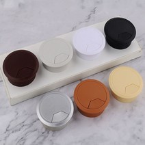 고급 전선 케이블 전기선 마감 마무리 홀 캡 오피스 컴퓨터 책상 씽크대 상판 구멍 홀쏘 마개 커버 덮개 막기 마감재 80mm 검정, 은색, 1개