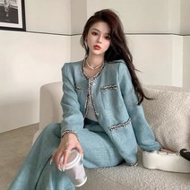 위위브렌 아뗄릭 스타일리시 와이드 팬츠 투피스 세트