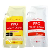 세화 자연바람 칼라크림(프로페셔널 전용) 1제500g+2제500g, 5.5G 진한밤색