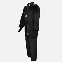 무스포 태권도도복 TR-시범단도복 아동용-성인용 도복, 블랙