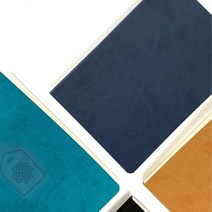 친환경노트 양장 무지 디자인 핸디 플래너 고급 인조가죽 오퍼비 반양장제본 이니셜 각인, 카멜, 유