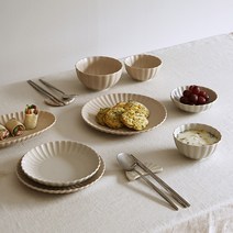 아트박스/에라토 쉘 2인 14P 신혼 그릇 세트, 옵션선택:샌드베이지