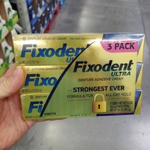 3개세트 픽소덴트 울트라 맥스 틀니 의치 접착제 62.4