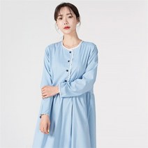 셀러허브 여성패션 여자 민무늬 롱 청초 레이스 빅사이즈 페미닌 드레스