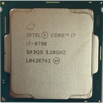 CPU 인텔인텔 I7 i78700 느슨한 CPU 1151 공식 버전, 한개옵션0
