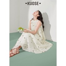 KUOSE 로맨틱 홀터넥 드레스 원피스 쿠오세