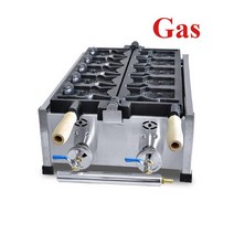 붕어빵 기계 상업용 상업용 아이스크림 스낵 와플 메이커 가스 5 개 110V 220V 붕, [02] Gas, [01] 110V, [01] 미국