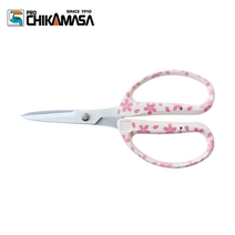 치카마사 원예가위 CRI-360SFW(SW) 화이트/꽃무늬, 1개