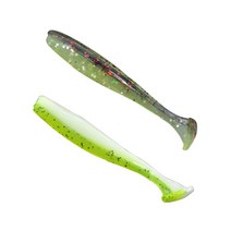 [QISHENG] 소프트베이트 투톤쉐드 윙 200pcs 루어 미끼, 투톤B, 70mm/2g