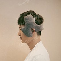 다운펌 기계 남자 옆머리 누르기 고정 다운핏 곱슬머리 모히칸 헤어 교정기, 회색