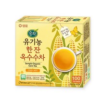 순작 유기농 한잔 옥수수차 150g (1.5gx100티백) 우려마시는 차 / 우체국소포발송